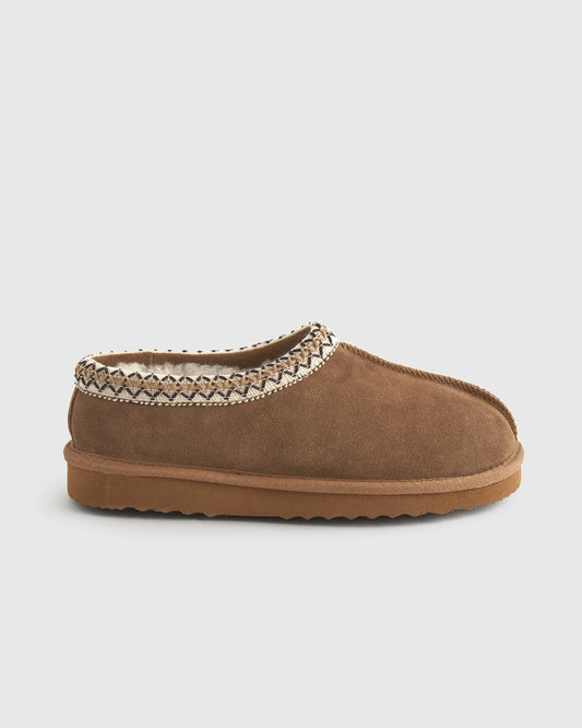 Australian Shearling Clog Slipper - 5 / Pecan