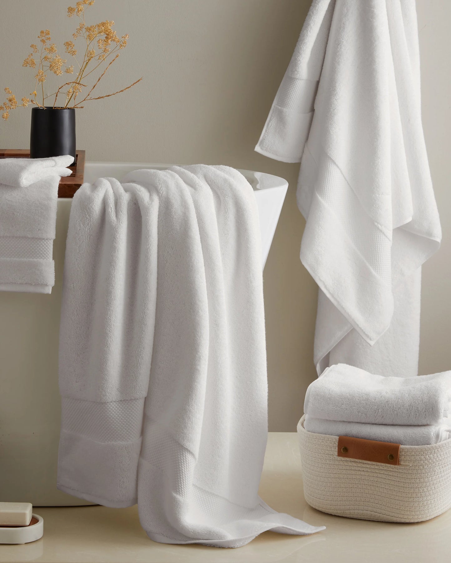 Turkish Ultra Plush Bath Sheet Bundle - One Size / White