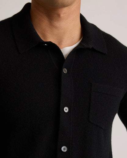 Mongolian Cashmere Button Down Sweater - S / Brown