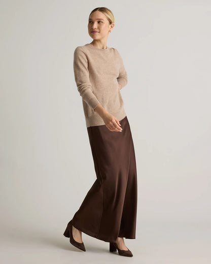 Mongolian Cashmere Crewneck Sweater - XS / Ivory