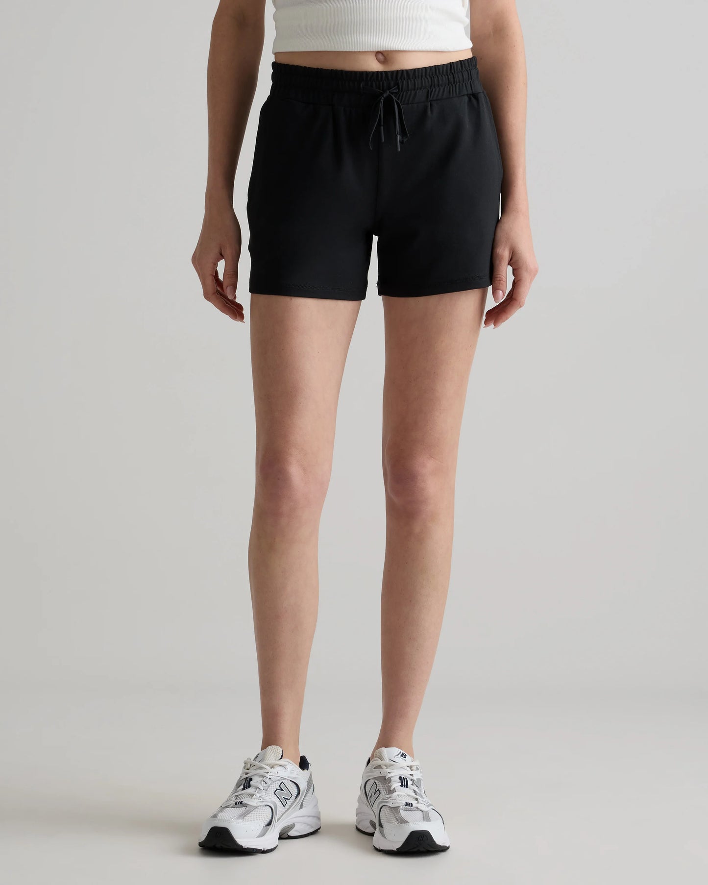 Flowknit Mid-Rise Shorts - XS / Heather Deep Navy