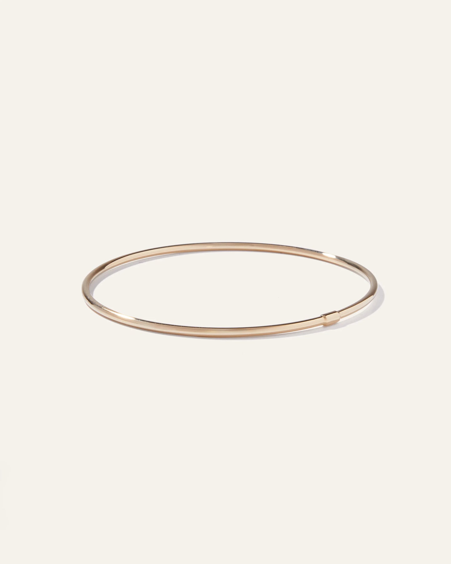 14K Gold Oversized Stacking Bangle - One Size / Yellow Gold