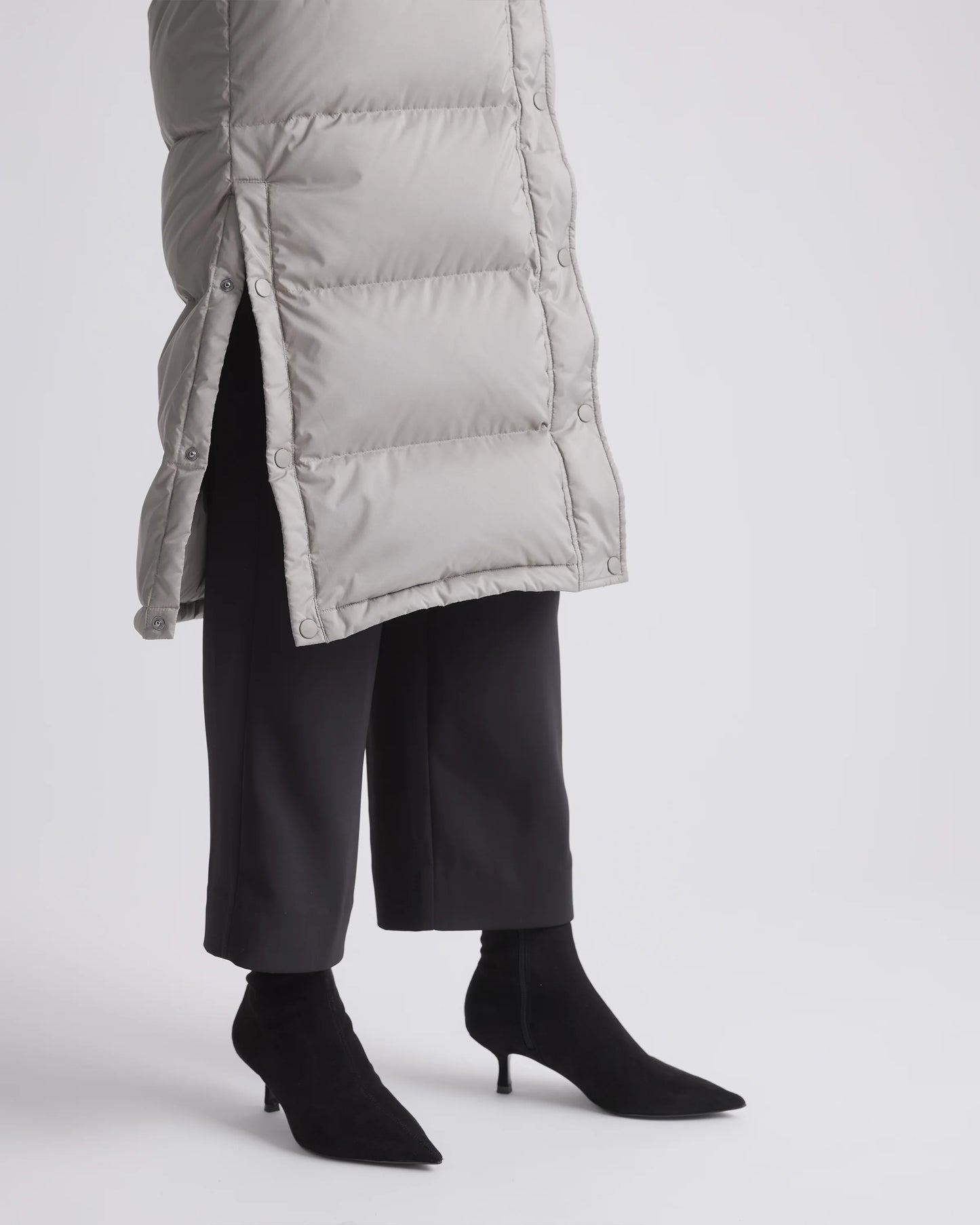 Responsible Down Long Puffer Jacket - XS / Black