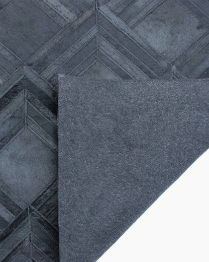 Blocks Hair on Hide Rug - 5' x 8' / Black