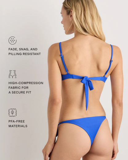 Italian Demi Bikini Top - XS / Deep Navy
