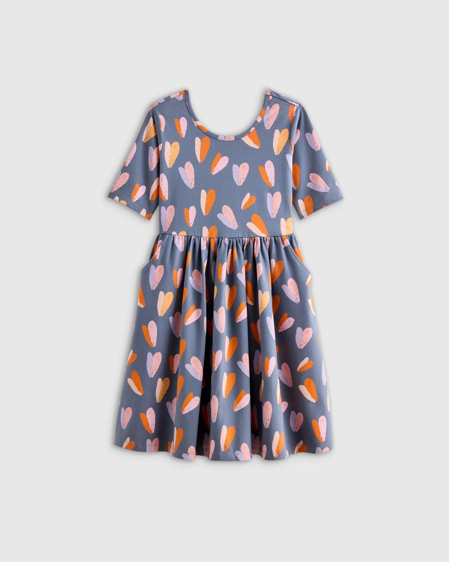 Organic Cotton Skater Dress - 6 / Sweet Cherries