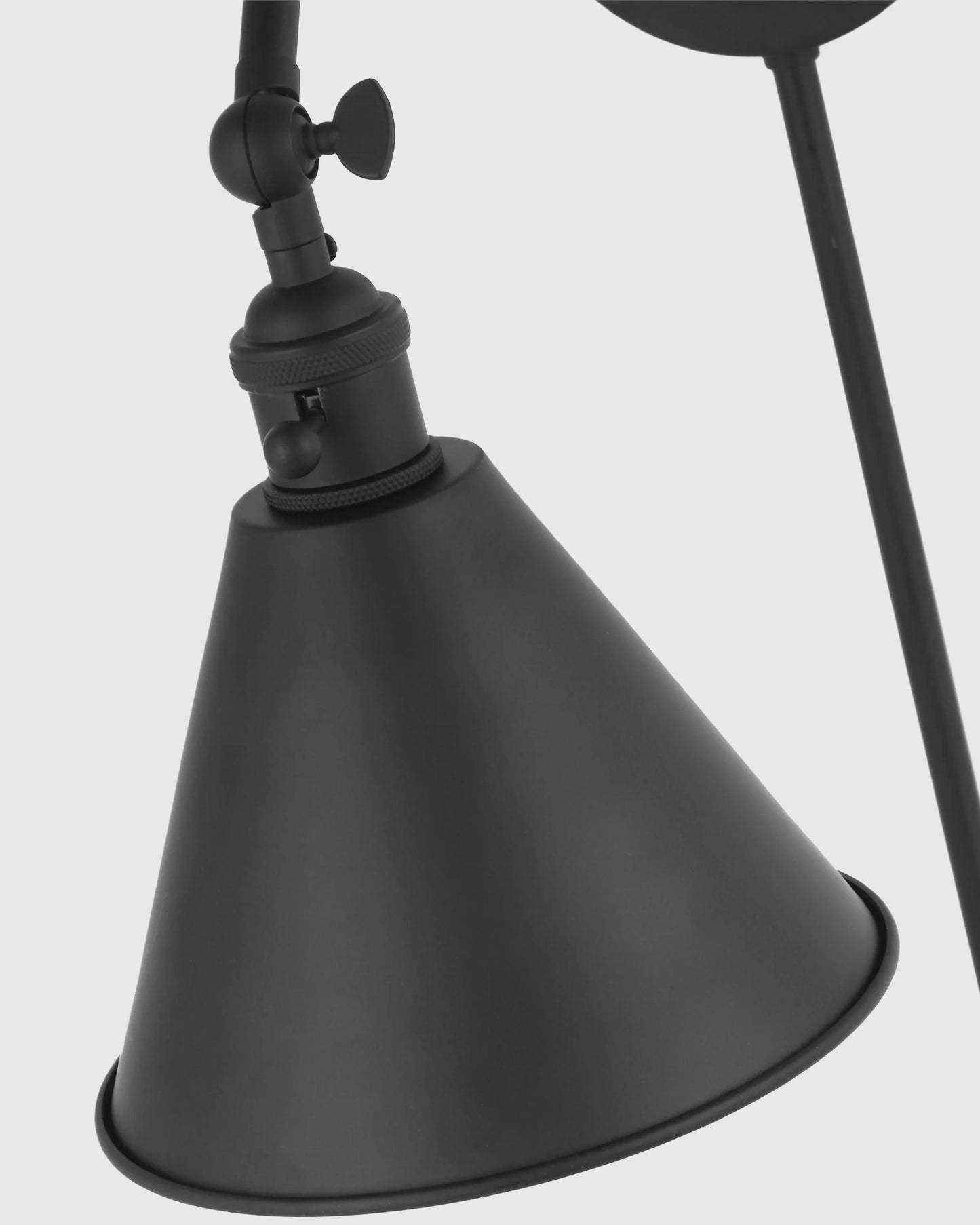 Articulating Double Arm Steel Wall Sconce - One Size / Silver