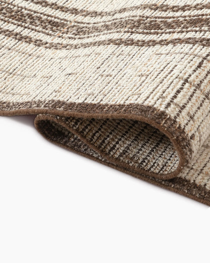 Nahla Hand-Knotted Wool Rug - 5' x 8' / Beige