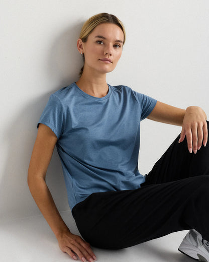 Flowknit Breeze Tee - XS / Heather Green