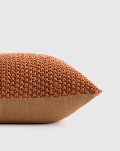 Cotton Fisherman Pillow Cover - 20x20 / Fig