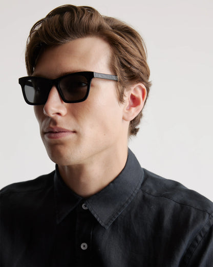 Luna Polarized Acetate Sunglasses - Narrow / Tan Tortoise with Brown Lens