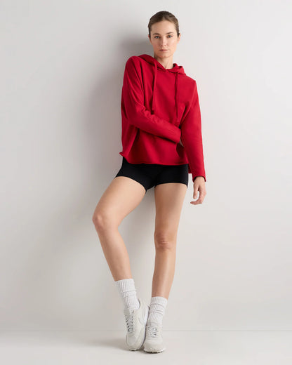 Organic French Terry Hoodie - XS / Ruby Red