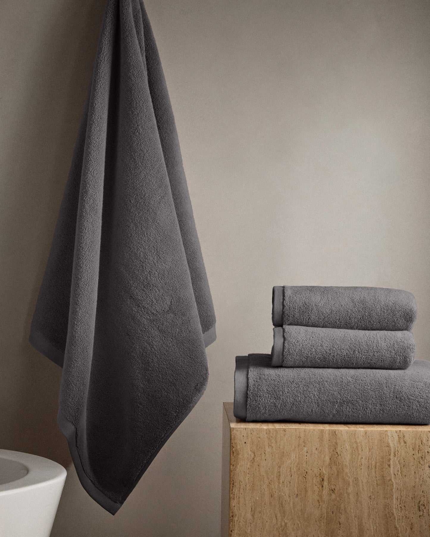 Plush Organic Turkish Cotton Bath Bundle (4 pieces) - One Size / White