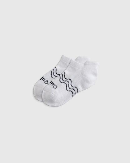 Organic Cotton Gripper Ankle Socks 8-Pack - 12M-24M / Pink/White Multi