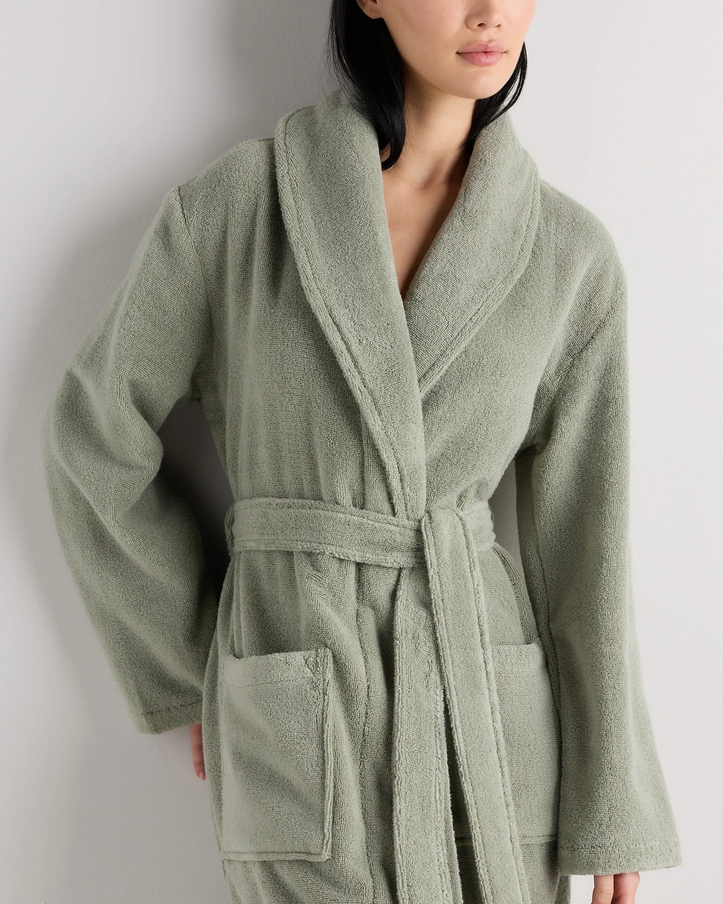 Turkish Cotton Terry Robe - XS / White