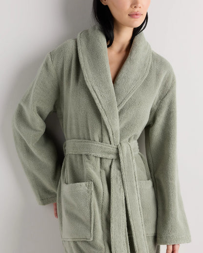 Turkish Cotton Terry Robe - XS / White