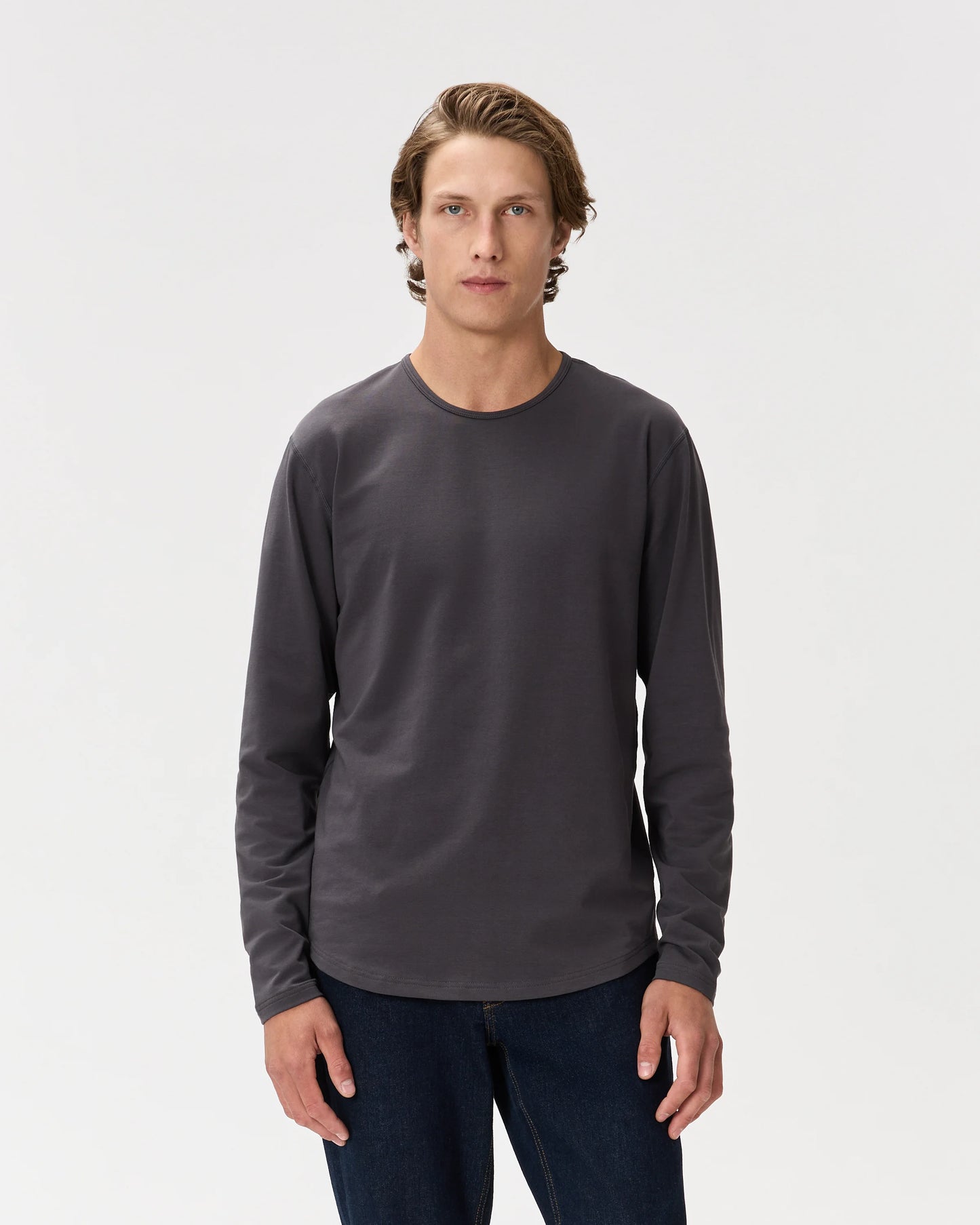 Flex Curve Long Sleeve Tee (3-Pack) - S / Black