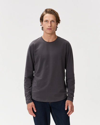 Flex Curve Long Sleeve Tee (3-Pack) - S / Black