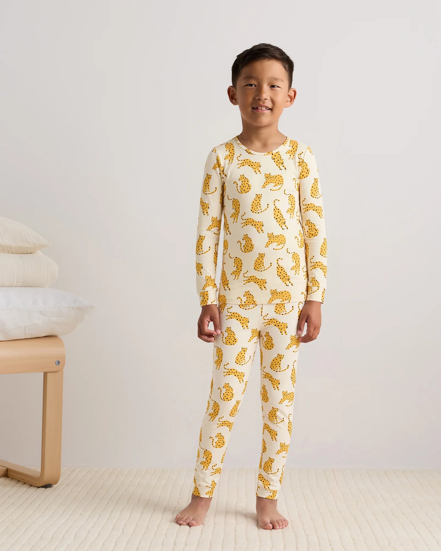 Bamboo Long Sleeve and Pant Pajama Set - 6 / Wildflower Dreams