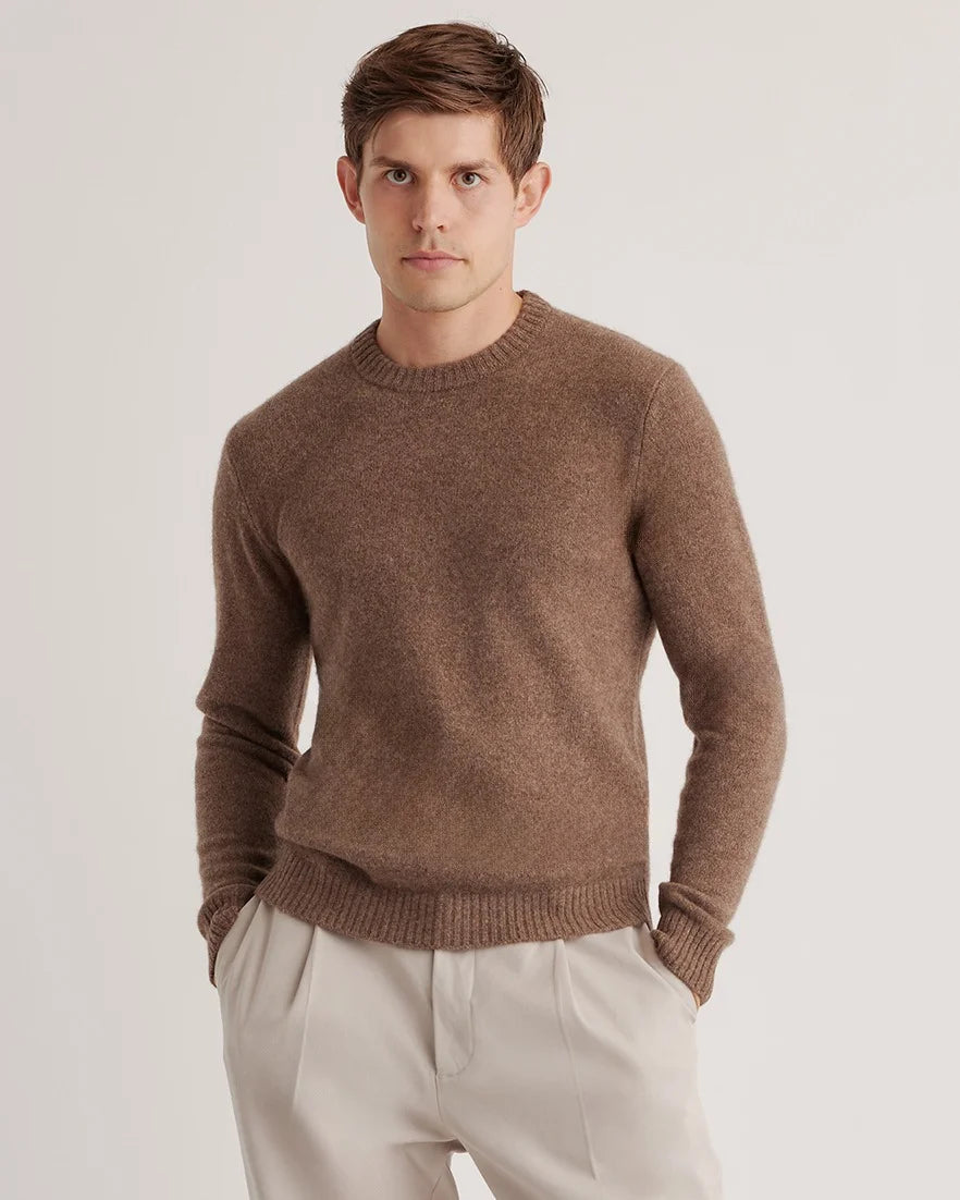 100% Yak Wool Crewneck Sweater - XS / Starry Night Navy