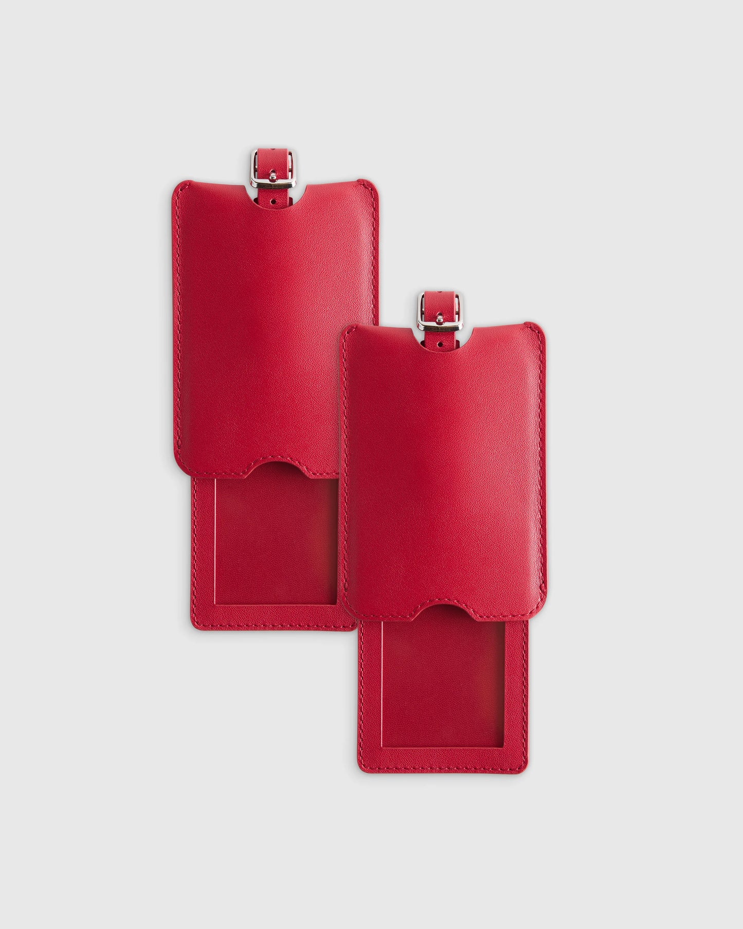 Nappa Leather Luggage Tag (2-Pack) - One Size / Cobalt Blue