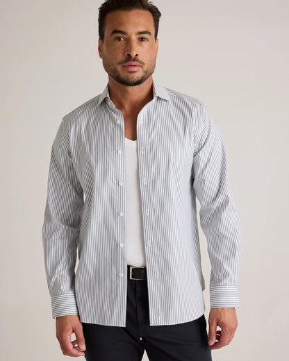 Soft Stretch V-Neck Undershirt (3-Pack) - S / Classic White