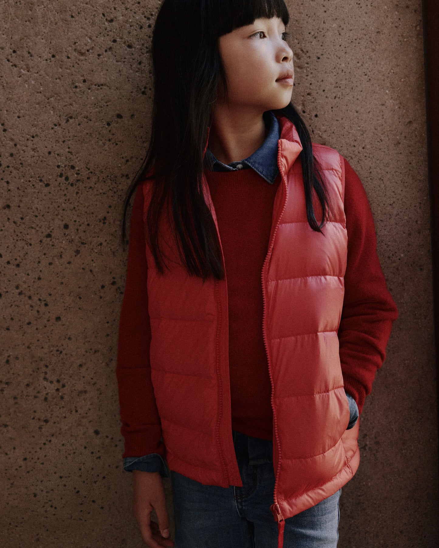 Lightweight Down Puffer Vest - 6 / Blue Colorblock
