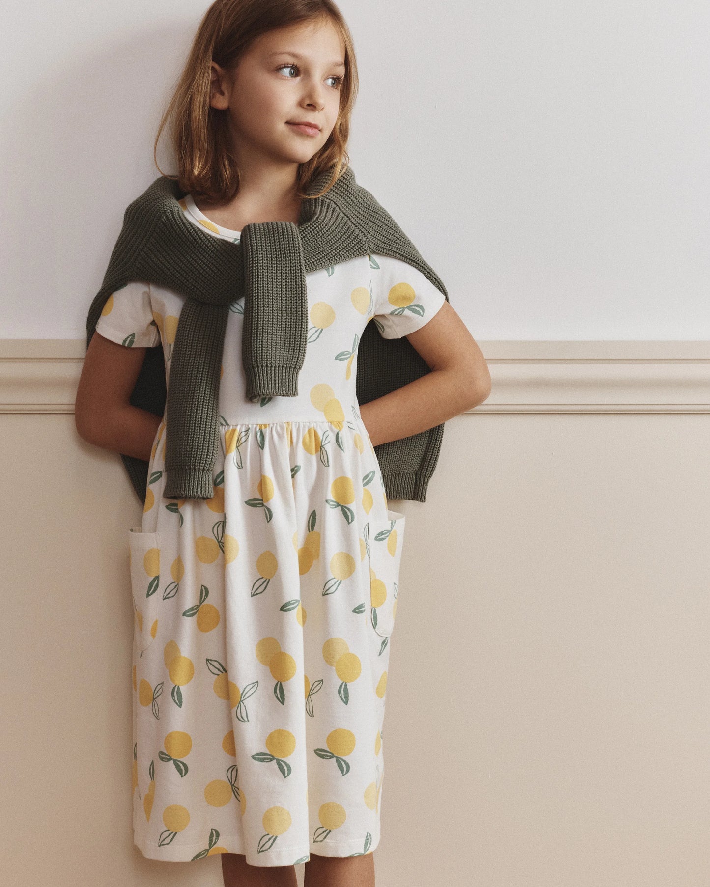 100% Organic Cotton Fisherman Tunic Sweater - 6 / Oatmeal