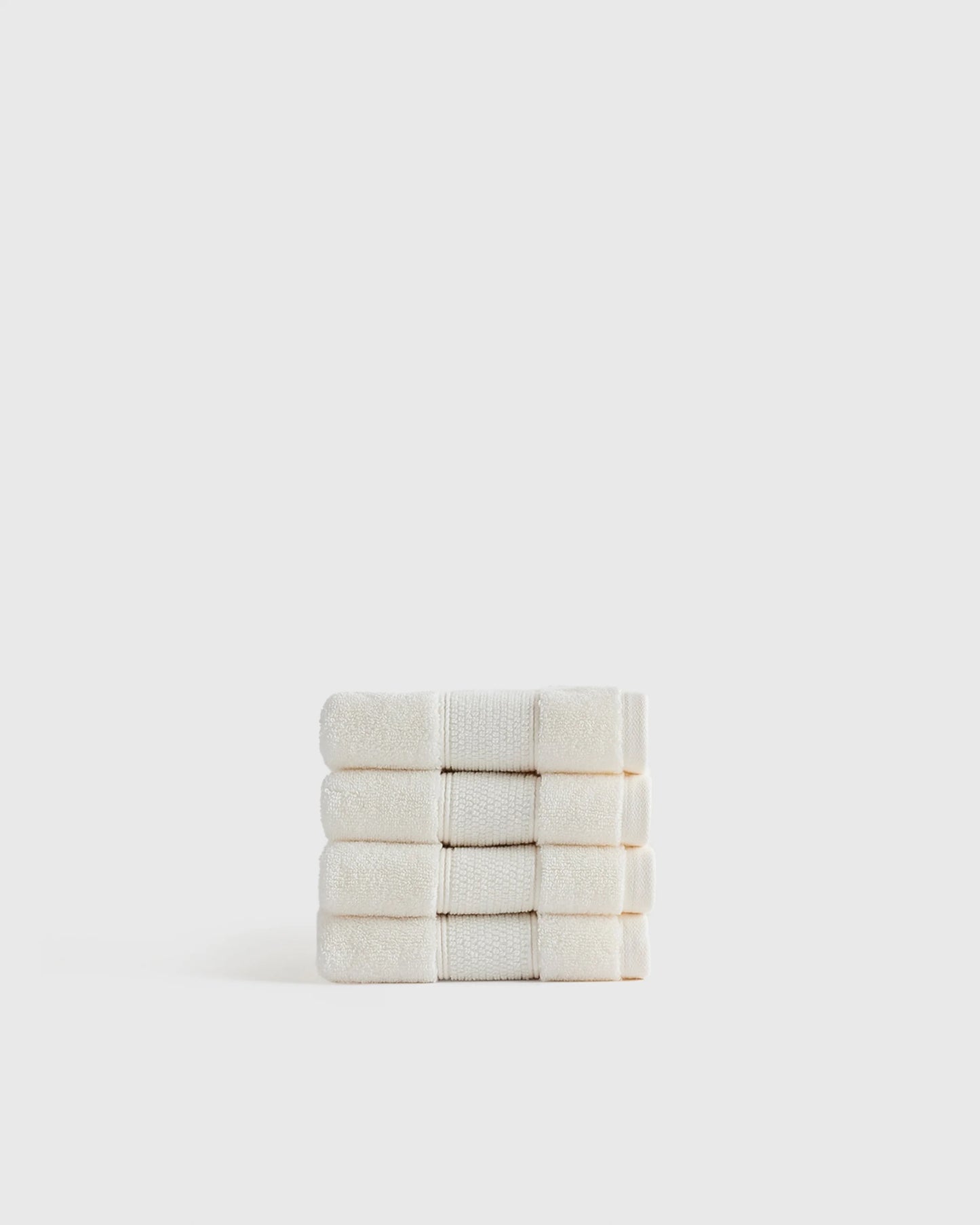 Classic Organic Turkish Cotton Washcloth (Set of 4) - One Size / White