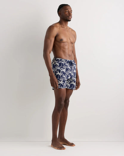 Italian Swim Trunks - 5.5" - XS / Navy Diamond Geo