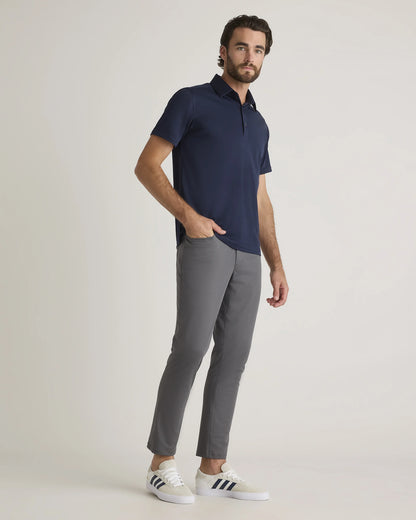 Commuter Stretch Pique Polo - S / Dark Coal