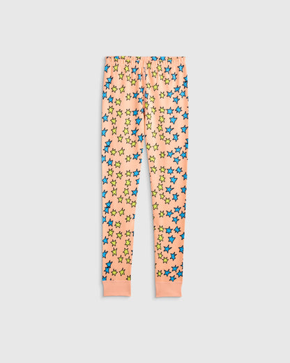 100% Organic Cotton Short Sleeve and Pant Pajama Set - 2T / Planets