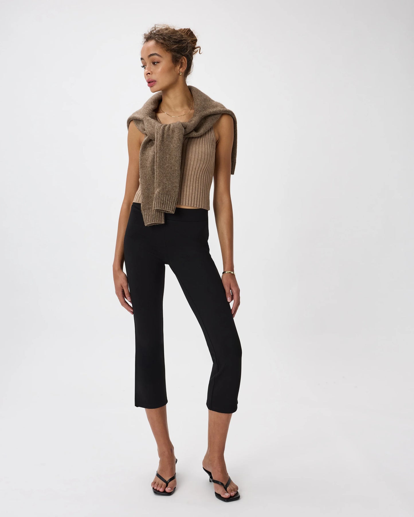 Ultra-Stretch Ponte Kick Flare Pants - XS / Olive