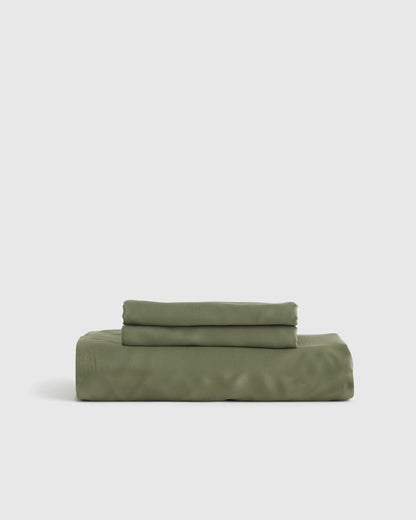 Bamboo Fitted Sheet Set - Twin / Sand