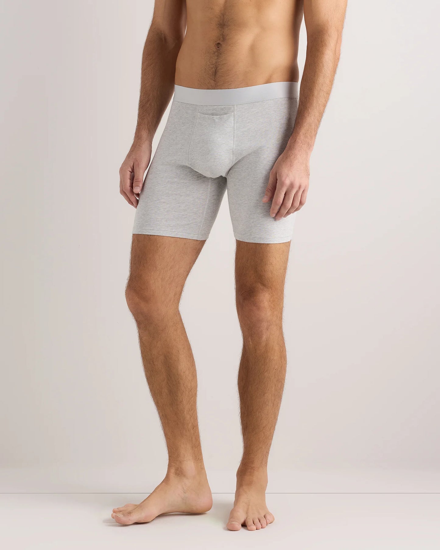 Organic Cotton 6'' Boxer Brief (3-pack) - XS / Light Grey