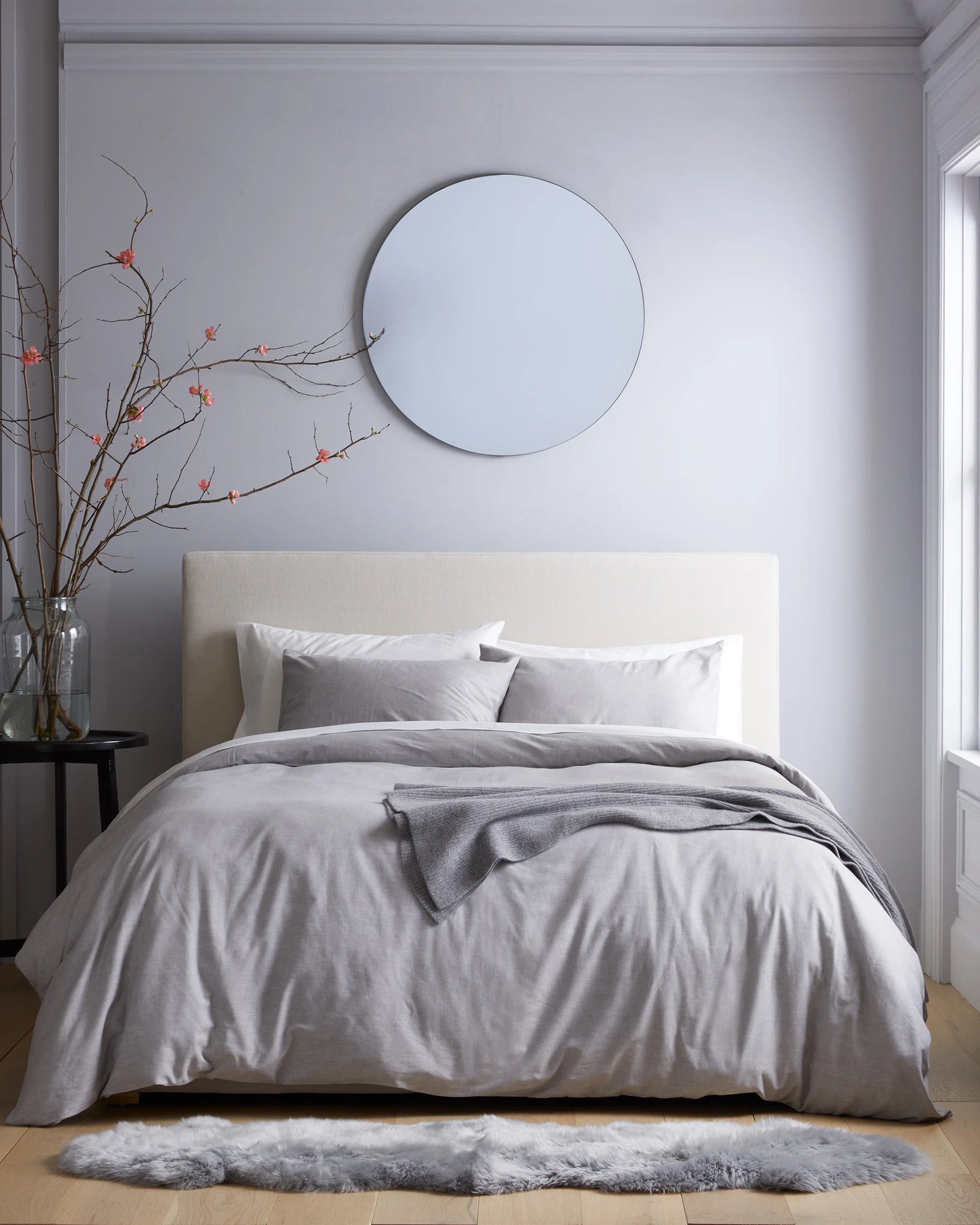 Mongolian Cashmere Cotton Duvet Cover Set - Twin / Natural