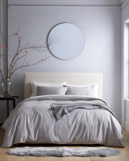 Mongolian Cashmere Cotton Duvet Cover Set - Twin / Natural