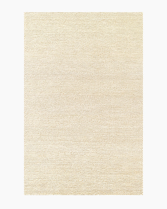 Tribeca Handwoven Wool Rug - 3' x 5' / Cream