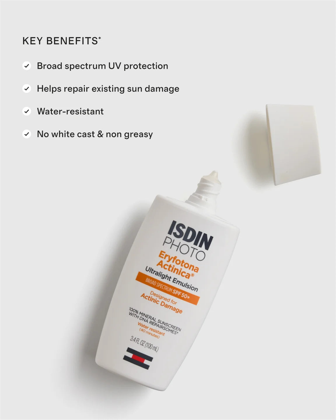Eryfotona Actinica Ultralight Mineral Sunscreen SPF 50+ by ISDIN - One Size / No Color