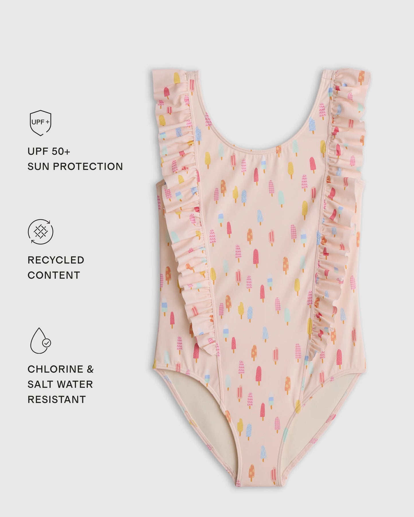 Ruffle One Piece Swimsuit - 0-3M / Pineapple
