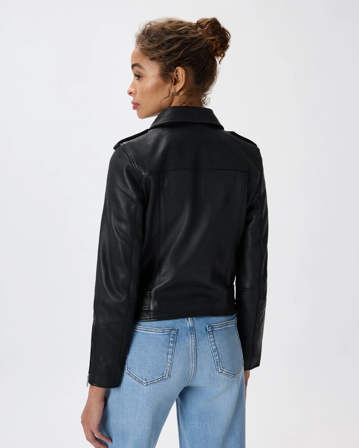 100% Leather Motorcycle Jacket - XS / Cognac
