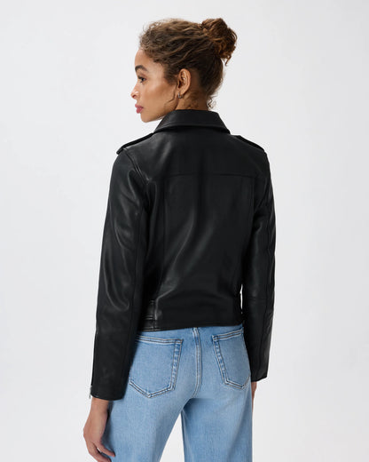 100% Leather Motorcycle Jacket - XS / Cognac