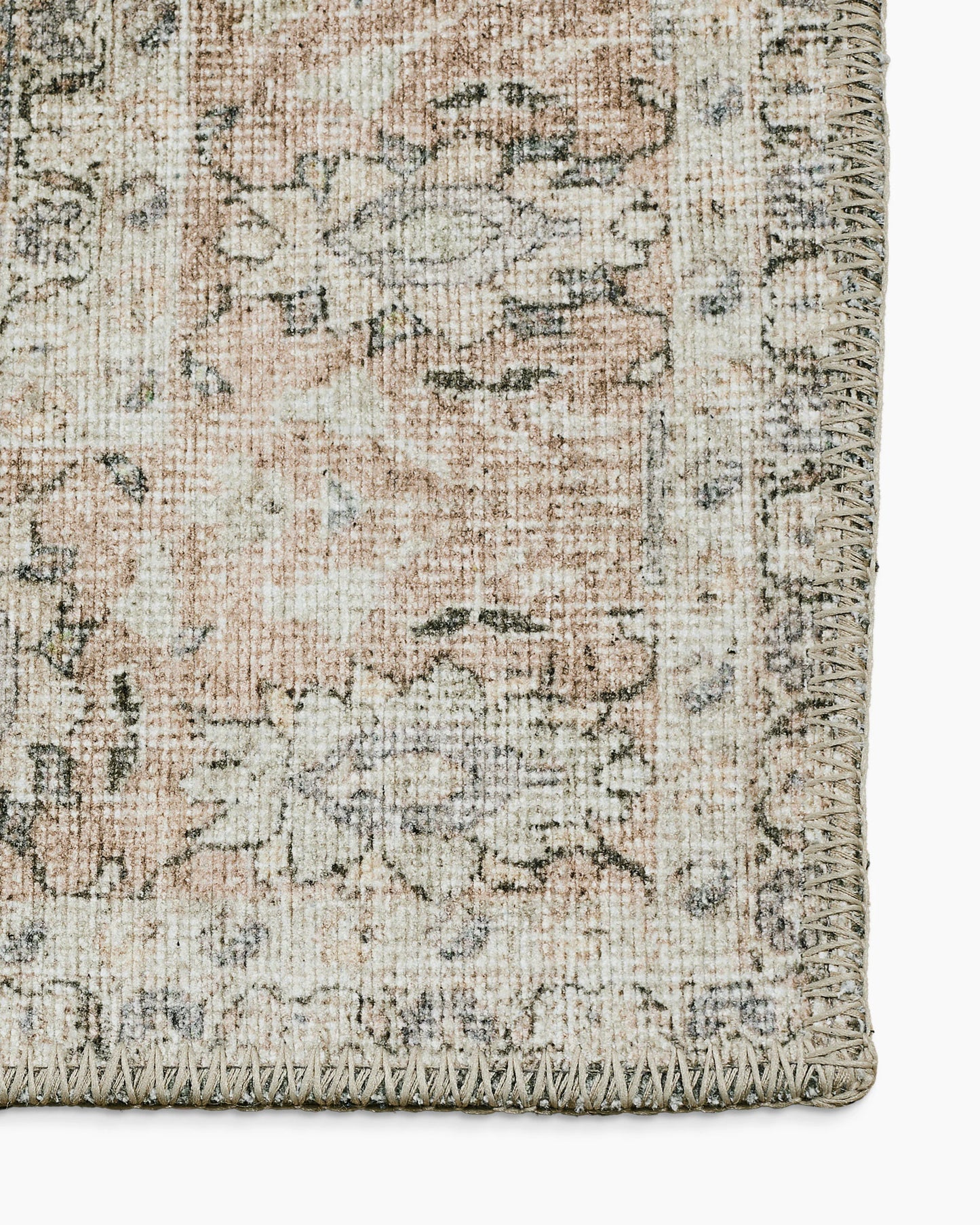 Verne Washable Rug - 3'9" x 5'6" / Green