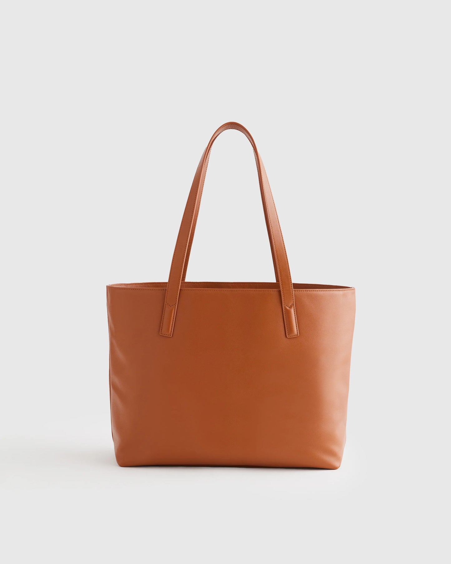 Classic Italian Leather Tote - One Size / Black