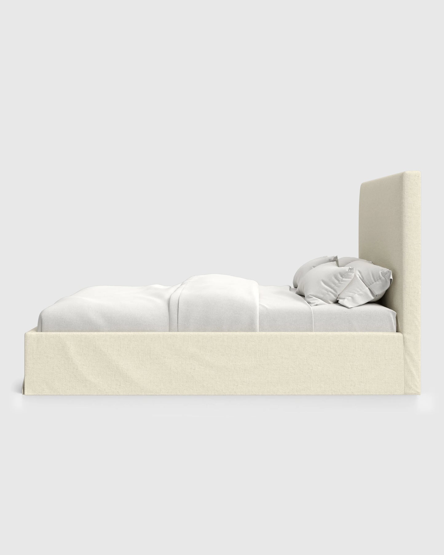 Slipcover Bed in Performance Linen - Full / Ivory