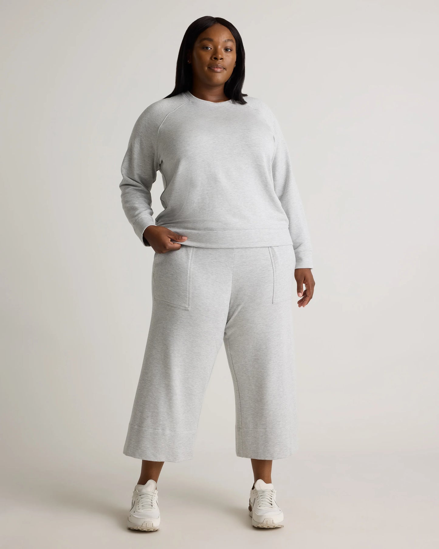 SuperSoft Fleece Crew - 1X / Dried Fig
