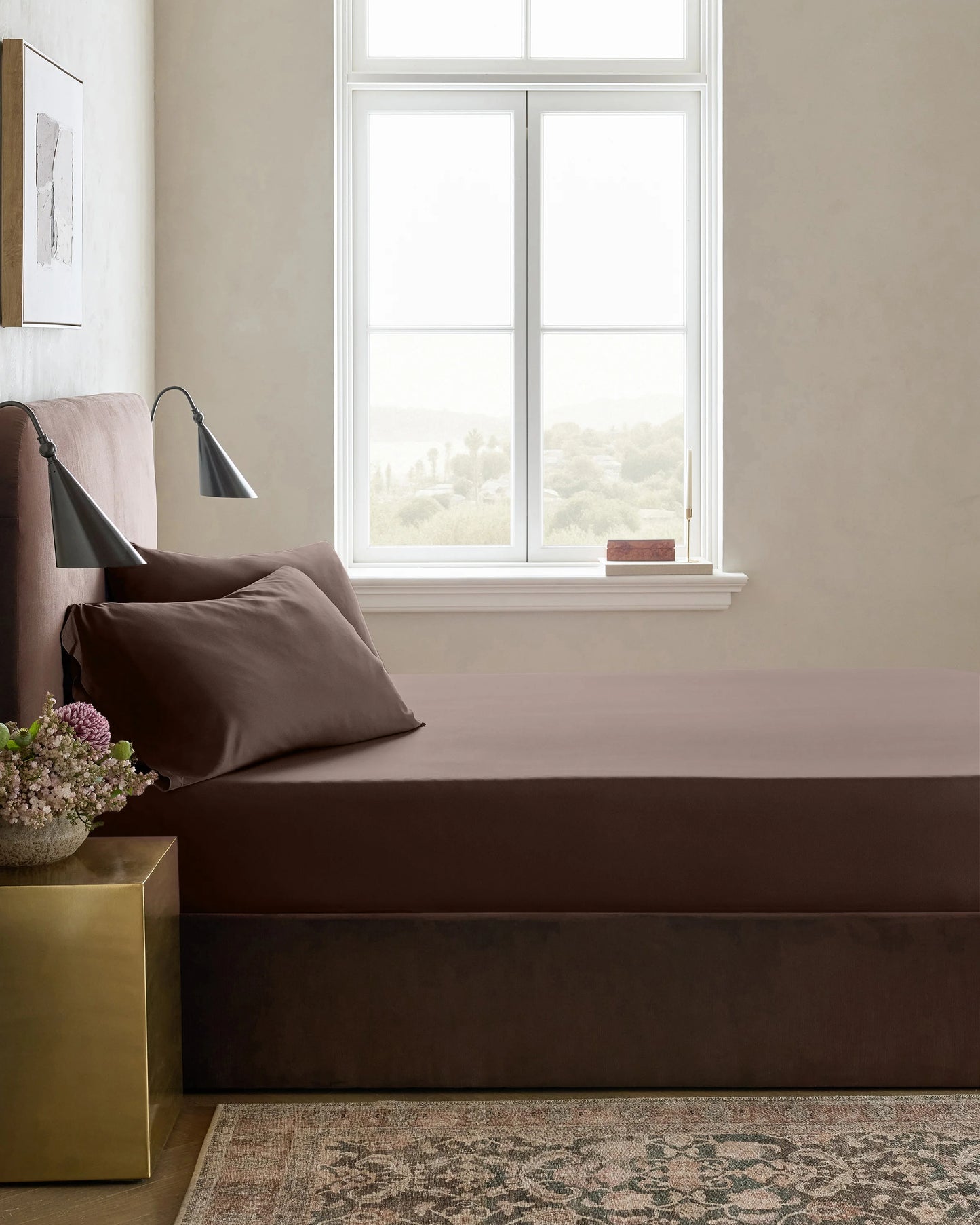 Bamboo Fitted Sheet Set - Twin / Sand