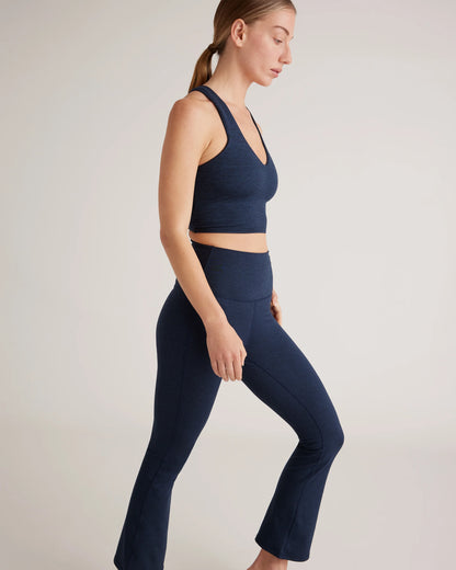 Ultra-Soft Cropped Bootcut Pants - XS / Heather Black