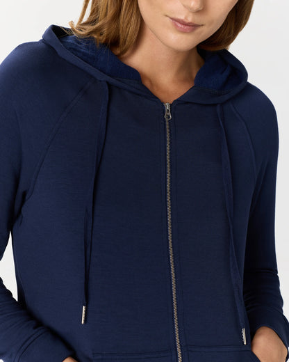 SuperSoft Fleece Full-Zip Hoodie - XS / Smoked Thyme Green