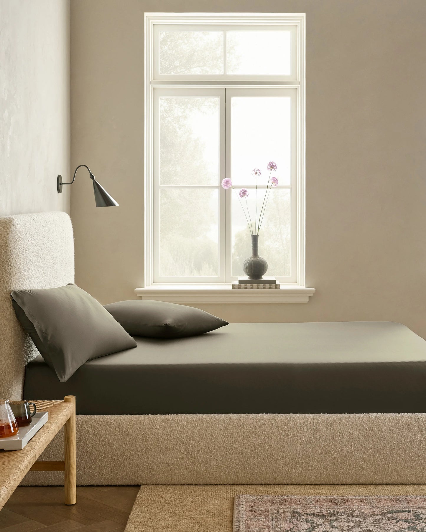 Bamboo Fitted Sheet Set - Twin / Sand